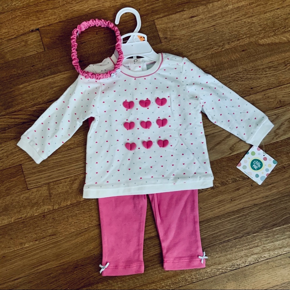 5/$25 Little Girls Pink Winter Fall Set headband